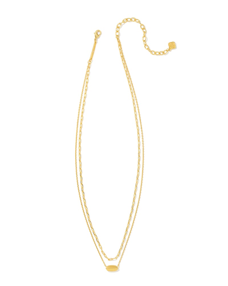 Brooke Multi Strand Necklace in Gold image number 1